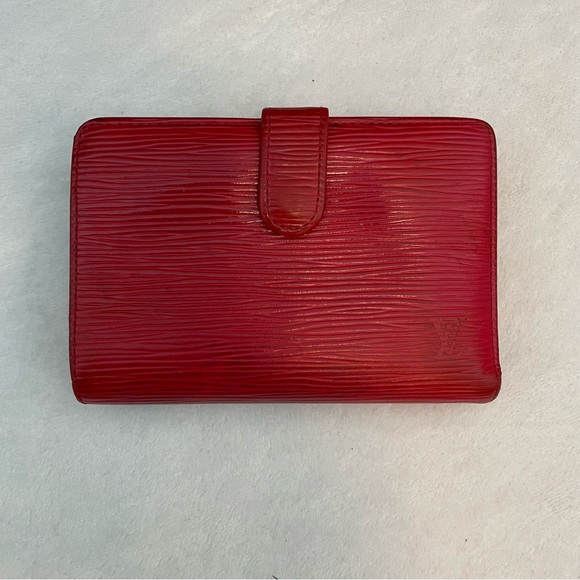 Louis Vuitton Handbags - Louis Vuitton Vibrant Red Epi Kiss Lock Wallet